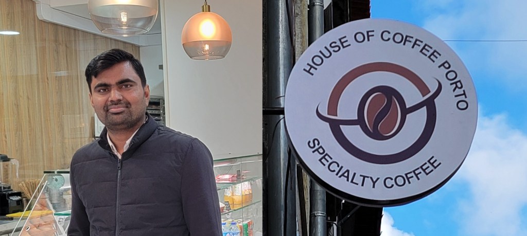 House of coffee Porto, with owner